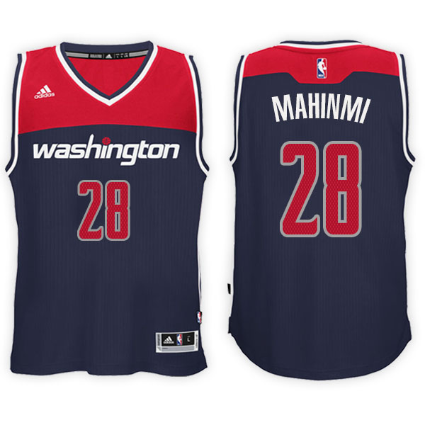 Men's  Ian Mahinmi Washington Wizards Swingman Road Adidas Navy Jersey