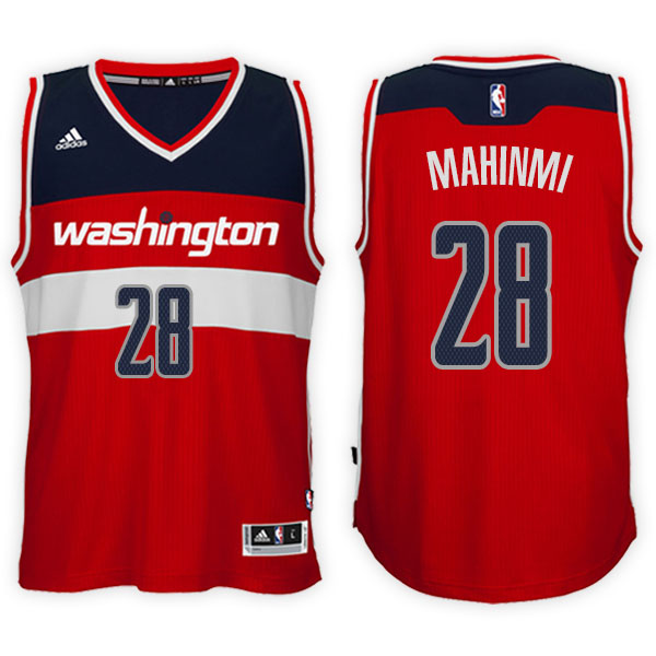 Men's  Ian Mahinmi Washington Wizards Alternate Adidas Swingman Red Jersey