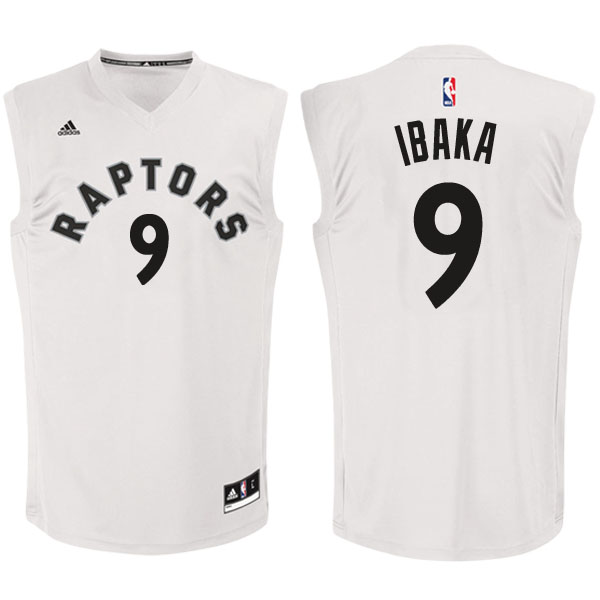 Men's  Ibaka Toronto Raptors White Jersey