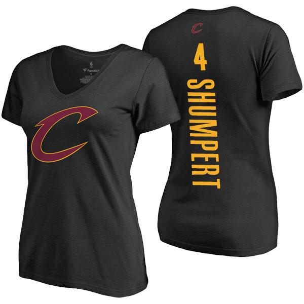 Women's Iman Shumpert Cleveland Cavaliers Backer Classic Fit Name and Number Black T-shirt