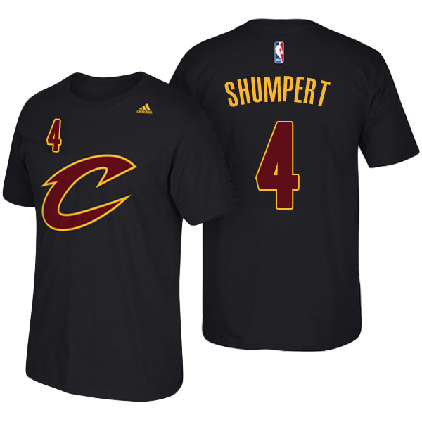 Men's  Iman Shumpert Cleveland Cavaliers Net Number Black T-shirt