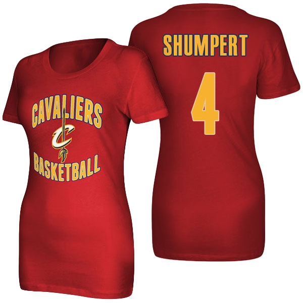 Women's Iman Shumpert Cleveland Cavaliers Adidas Wine Name and Number Burgundy T-shirt