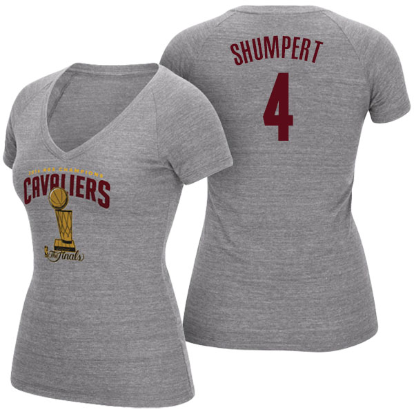 Women's  Iman Shumpert Cleveland Cavaliers Adidas Name and Number Gray T-shirt