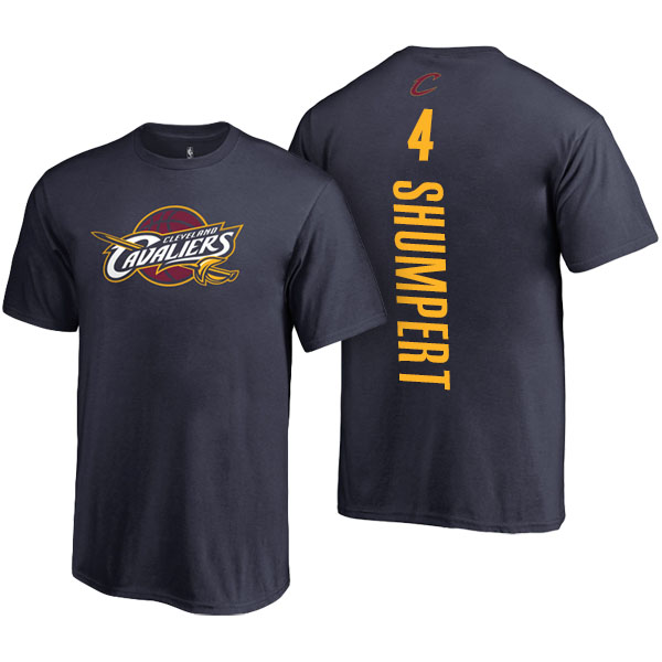 Men's  Iman Shumpert Cleveland Cavaliers Backer Name and Number Navy T-shirt