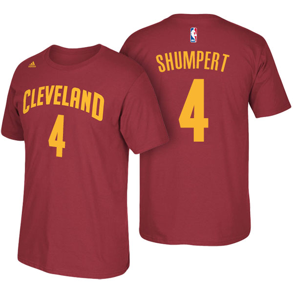 Men's  Iman Shumpert Cleveland Cavaliers Net Number Red T-shirt