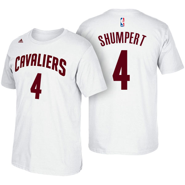 Men's  Iman Shumpert Cleveland Cavaliers Net Number White T-shirt