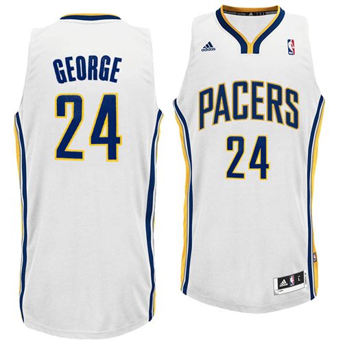 Men's  Indiana Pacers  #24 Paul George Revolution 30 Home Jersey