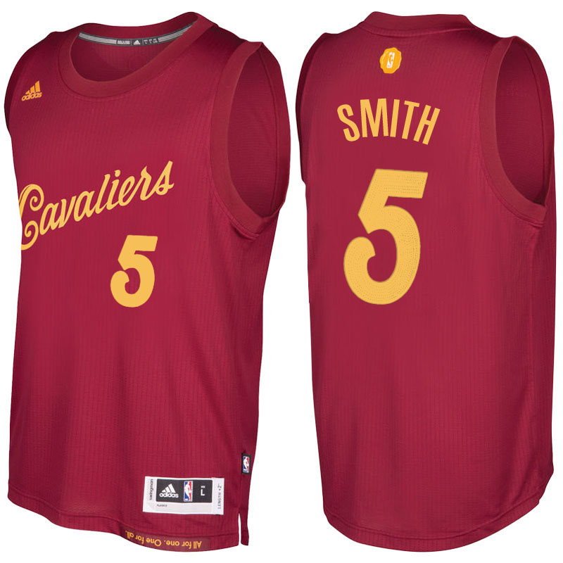 Men's  J.R. Smith Cleveland Cavaliers Burgundy Jersey