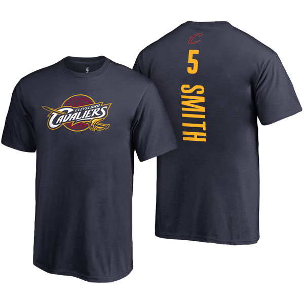 Men's  J.R. Smith Cleveland Cavaliers Backer Name and Number Navy T-shirt