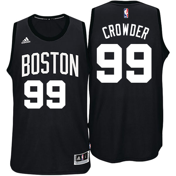 Men's  Jae Crowder Boston Celtics Adidas Fashion Swingman Black Jersey