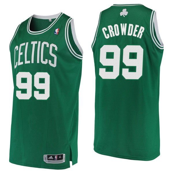 Men's  Jae Crowder Boston Celtics Swingman Hardwood Classics Green Jersey