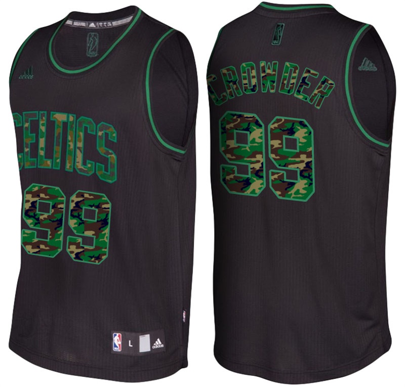 Men's Jae Crowder Fashion Camo Swingman Black Jersey