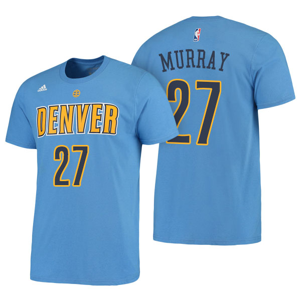 Men's  Jamal Murray Denver Nuggets Adidas Net Number Blue T-shirt