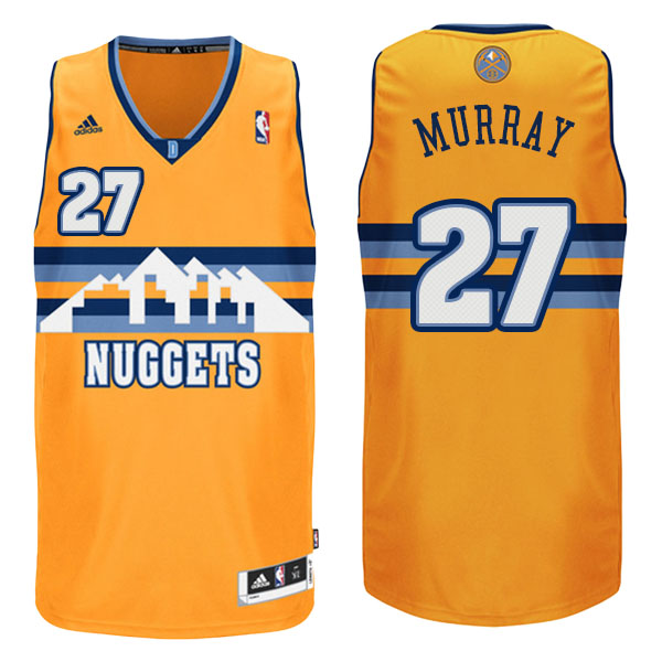 Men's  Jamal Murray Denver Nuggets Adidas 2014-20 New Swingman Alternate Gold Jersey