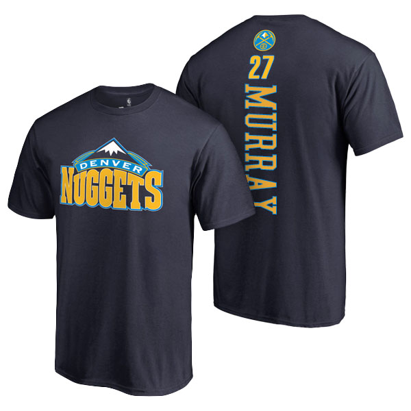 Men's  Jamal Murray Denver Nuggets Fanatics Branded Name and Number Navy T-shirt