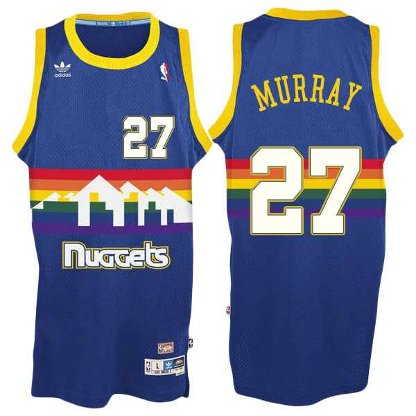 Men's  Jamal Murray Denver Nuggets Adidas Swingman Hardwood Classics Royal Jersey