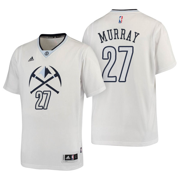 Men's  Jamal Murray Denver Nuggets Adidas Pride Swingman White Jersey