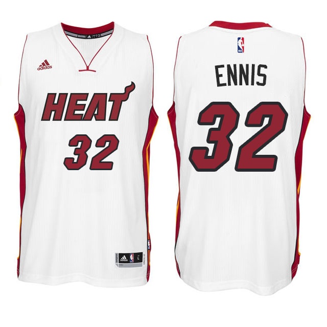 Men's  Heat 32 James Ennis New Swingman White Jersey