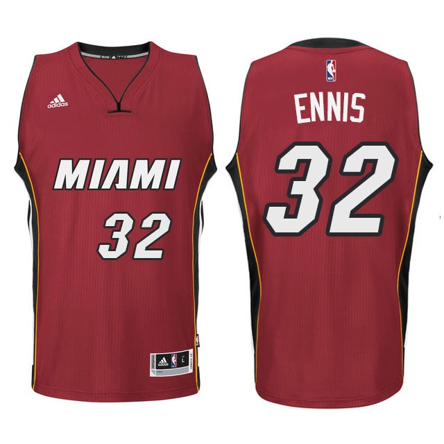 Men's  Heat 32 James Ennis New Swingman Jersey Red