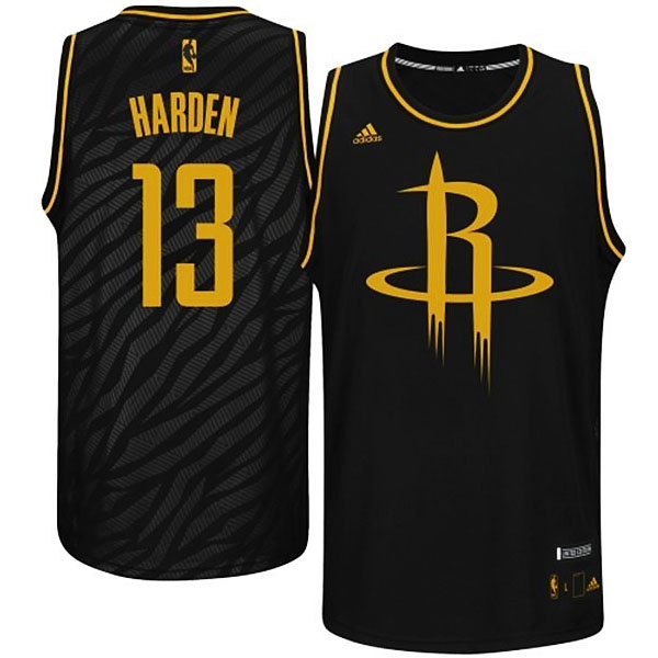 Men's  Rockets #13 James Harden Precious Metals Fashion Jersey