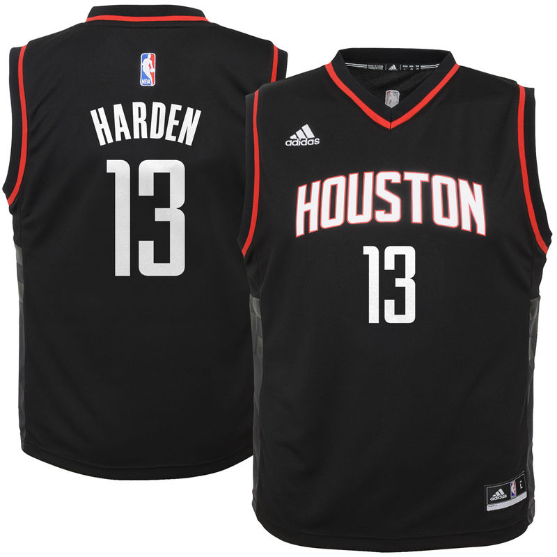 Youth James Harden Alternate Replica Black Jersey