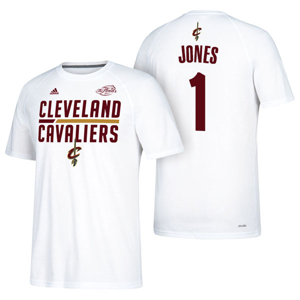 Men's  James Jones Cleveland Cavaliers Eastern Conference Champions 2017 NBA the Finals Adidas White T-shirt