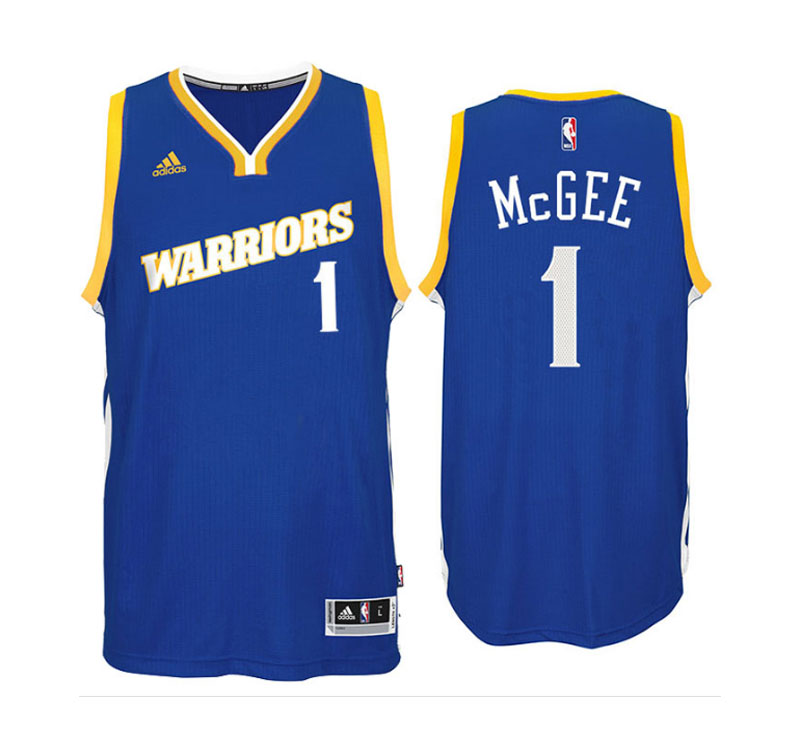 Men's Javale McGee Stretch Crossover Road Swingman Royal Jersey