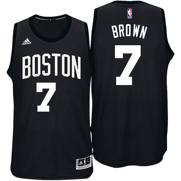 Men's  Jaylen Brown Boston Celtics Adidas Fashion Swingman Black Jersey