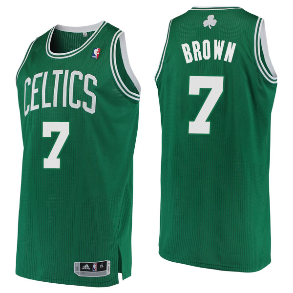 Men's  Jaylen Brown Boston Celtics Swingman Hardwood Classics Green Jersey