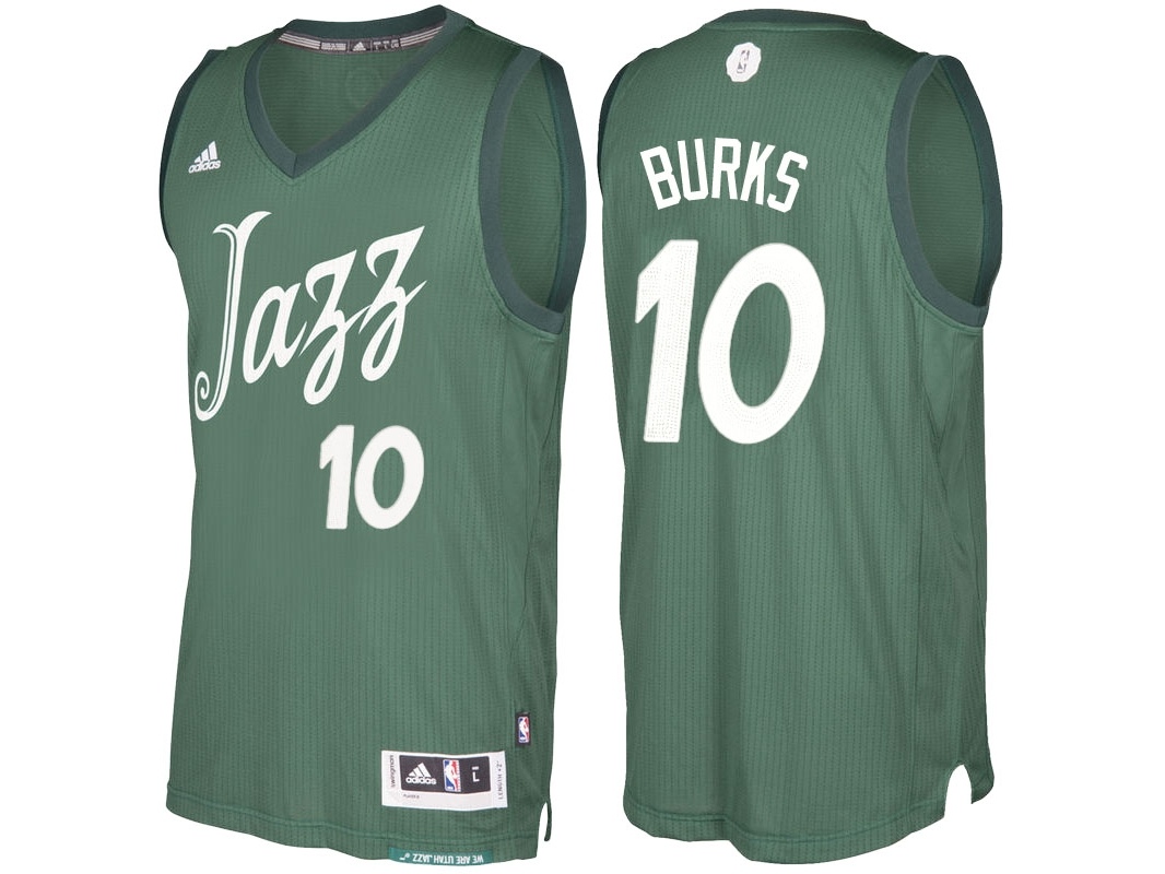 Jazz 2016 Christmas Day Swingman Green Jersey