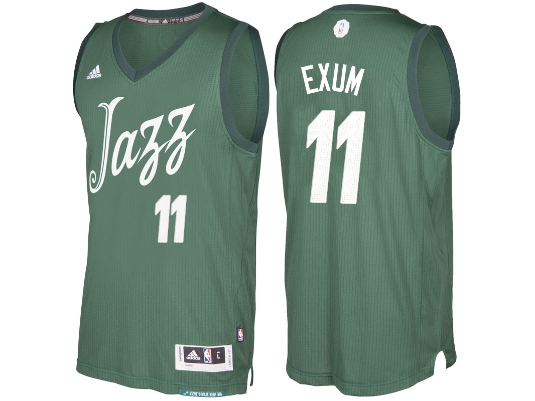 Jazz 2016 Christmas Day Swingman Green Jersey