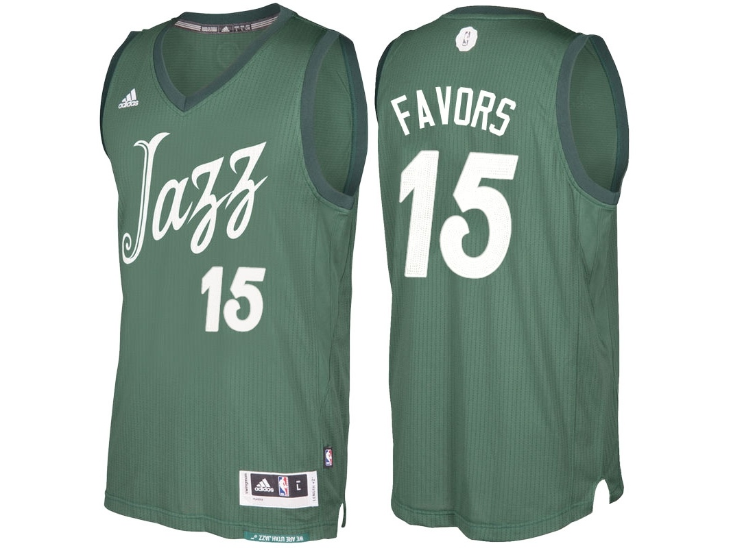 Jazz 2016 Christmas Day Swingman Green Jersey