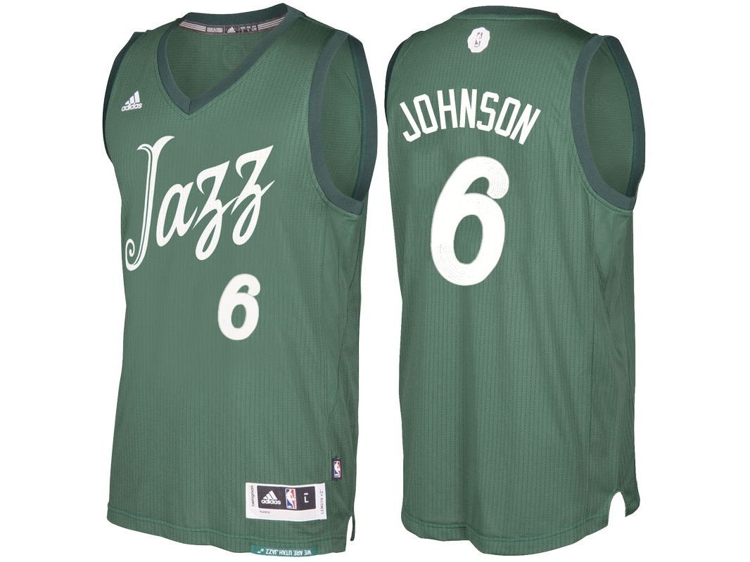 Jazz 2016 Christmas Day Swingman Green Jersey