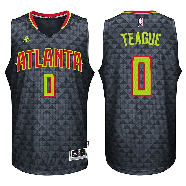 Men's  Hawks Jeff Teague 2016 Season New Swingman Jersey Black