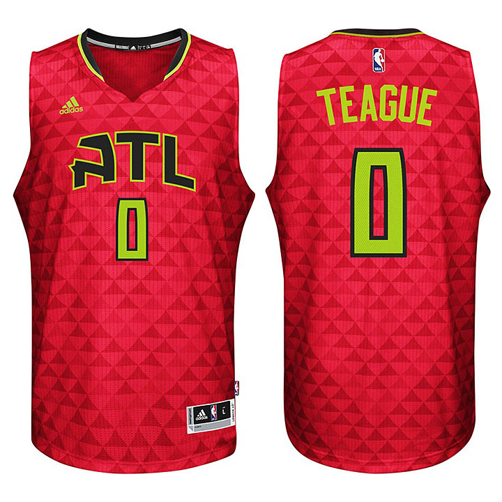 Men's  Hawks Jeff Teague 2016 Season New Swingman Red Jersey