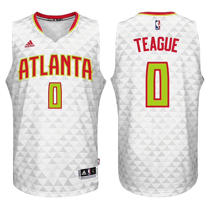 Men's  Hawks Jeff Teague 2016 Season New Swingman Jersey White