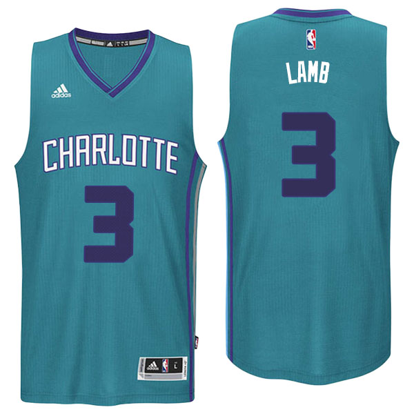 Men's  Jeremy Lamb Charlotte Hornets Adidas Swingman Alternate Teal Jersey