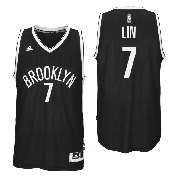 Men's  Brooklyn Nets# 7 Jeremy Lin 2016-17 Black Jersey