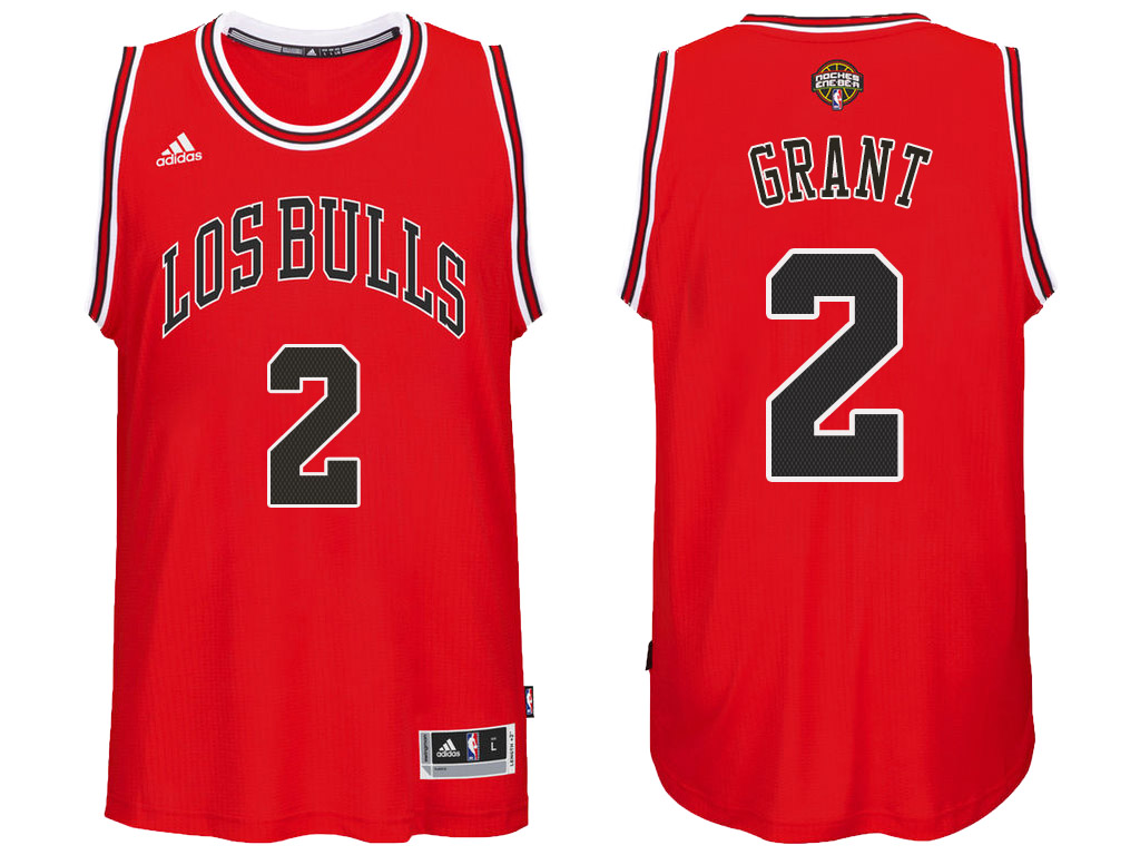 Men's Jerian Grant Noches Enebea Swingman Road Red Jersey