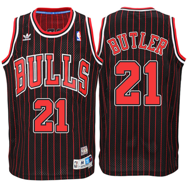 Men's  Jimmy Butler Chicago Bulls Hardwood Classics Swingman Black Jersey