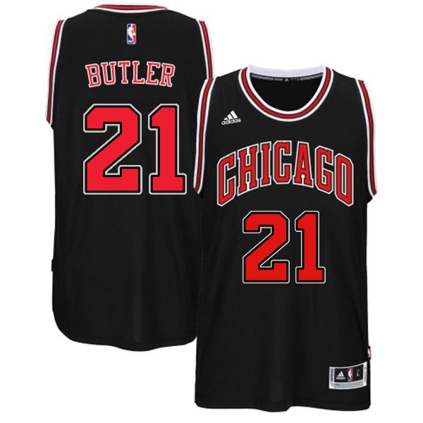 Men's  Jimmy Butler Bulls Alternate New Swingman Black Jersey