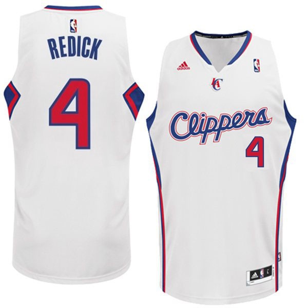 Men's  Clippers #4 JJ Redick 2014-15 New Swingman Home White Jersey