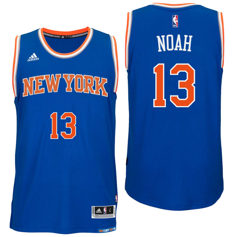 Men's  New York Knicks# 13 Joakim Noah 2016-17 Blue Jersey