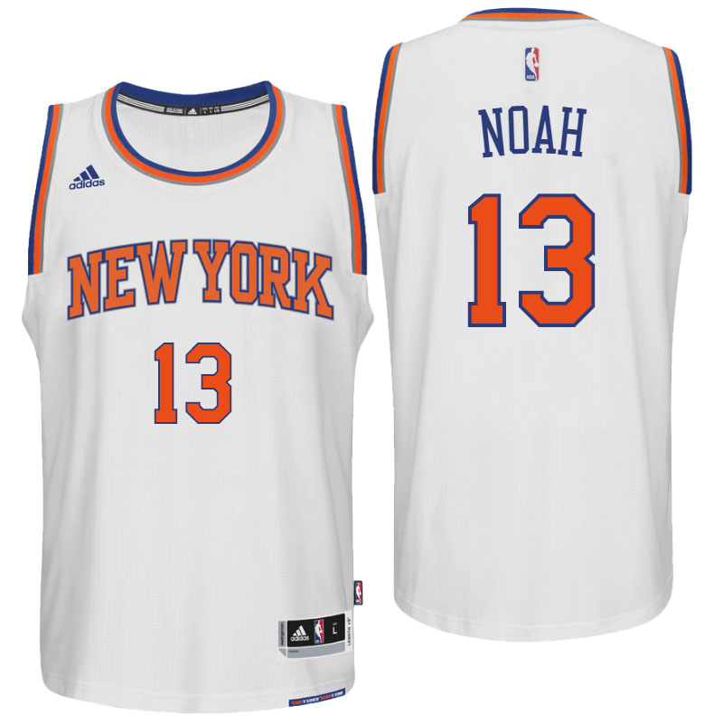 Men's  New York Knicks# 13 Joakim Noah 2016-17 White Jersey