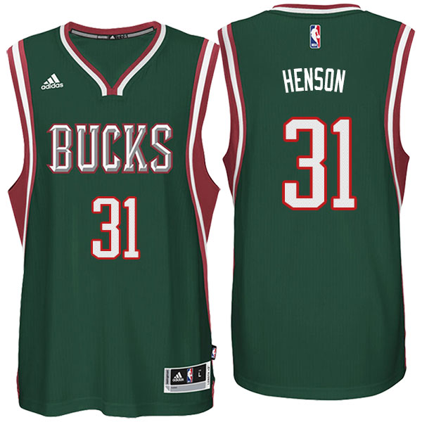 Men's  John Henson Milwaukee Bucks Adidas Swingman Green Jersey