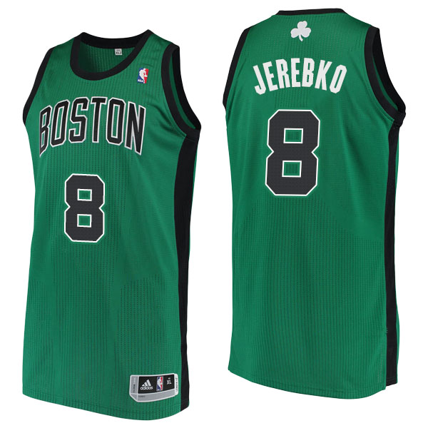 Men's  Jonas Jerebko Boston Celtics Alternate Finished Authentic Green Jersey