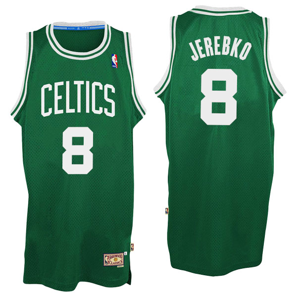 Men's  Jonas Jerebko Boston Celtics Hardwood Classics Swingman Green Jersey