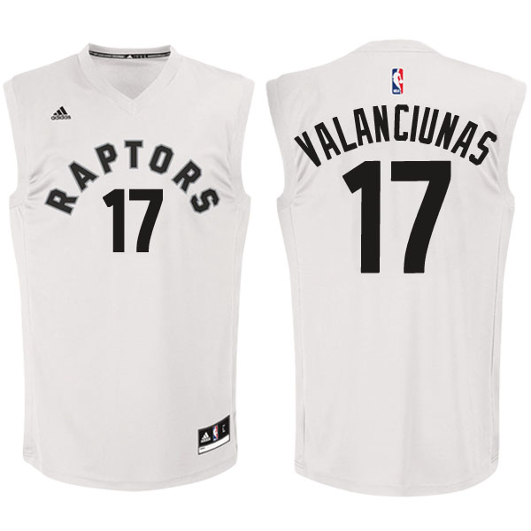 Men's  Jonas Valanciunas Toronto Raptors White Jersey