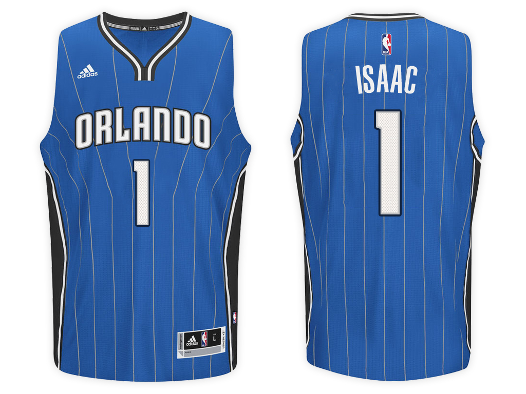 Men's Jonathan Isaac NBA Swingman Road Blue Jersey