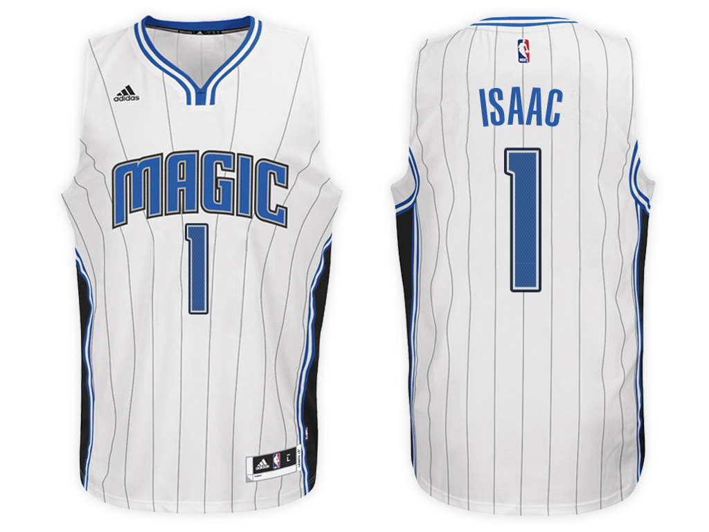 Men's Jonathan Isaac NBA Swingman Road White Jersey